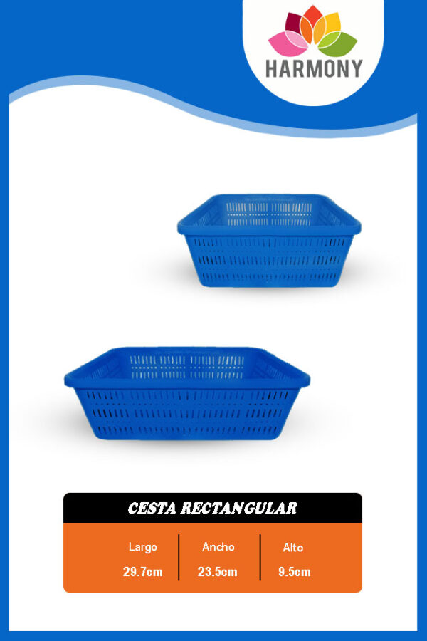 Cesta rectangular