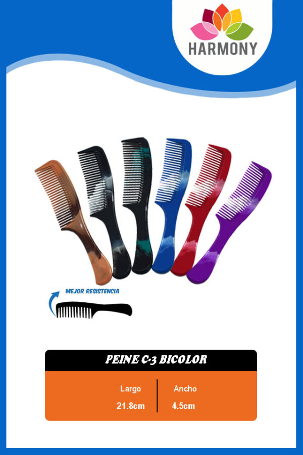 Peine C-3 (bicolor)