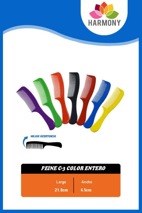 Peine C-3 (color entero)