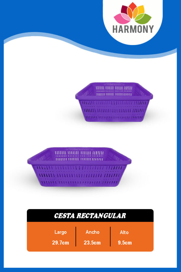 Cesta rectangular - Imagen 4