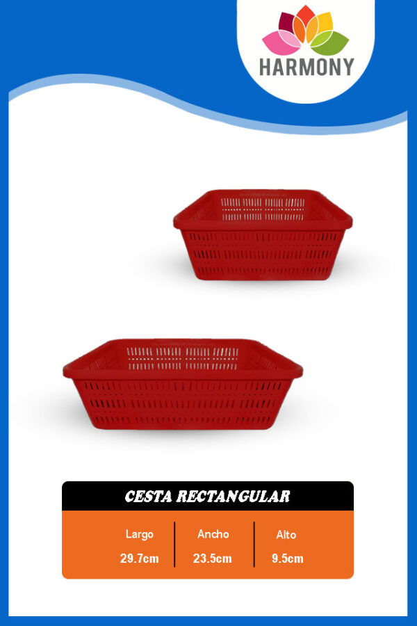 Cesta rectangular - Imagen 3